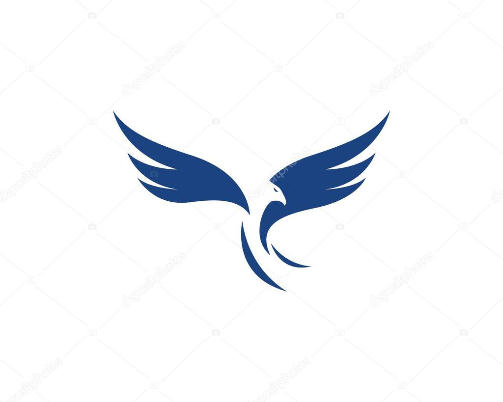 Falcon Eagle Bird Logo Template vector icon