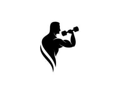 Spor salonu logosu vektör 