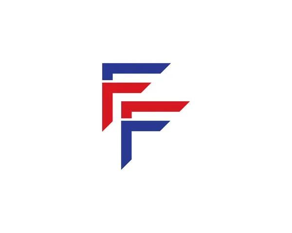 F harf logo iş — Stok Vektör