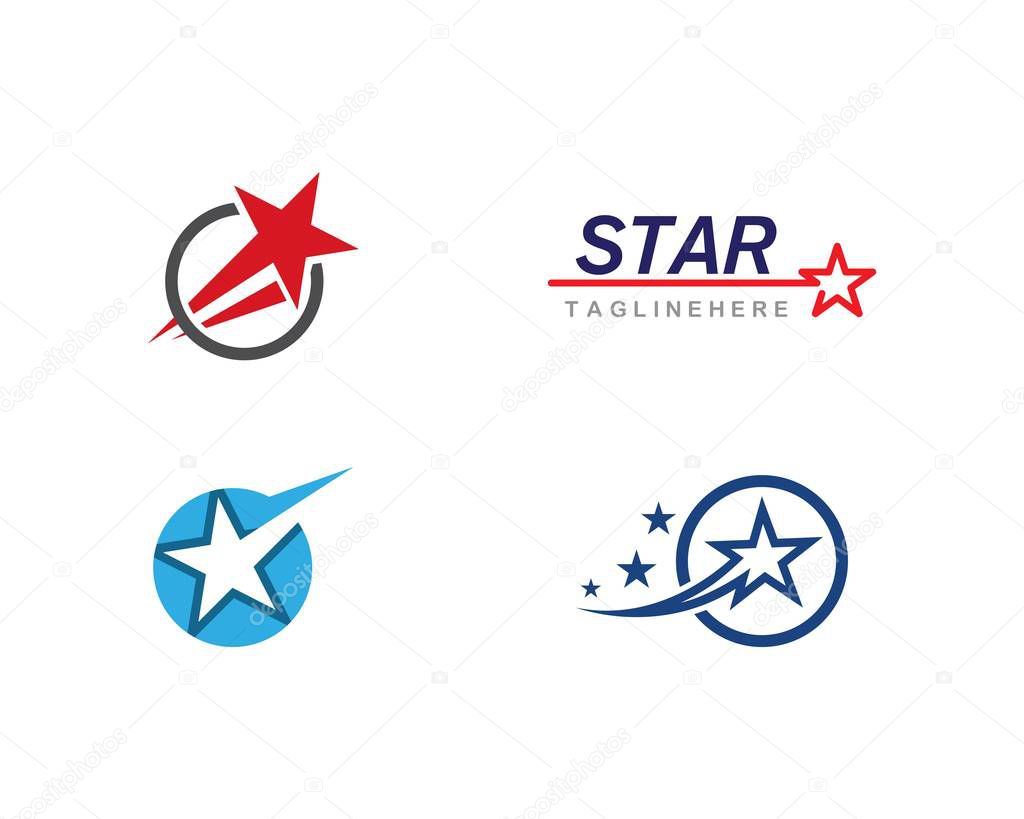 Star Logo Template vector icon illustration design