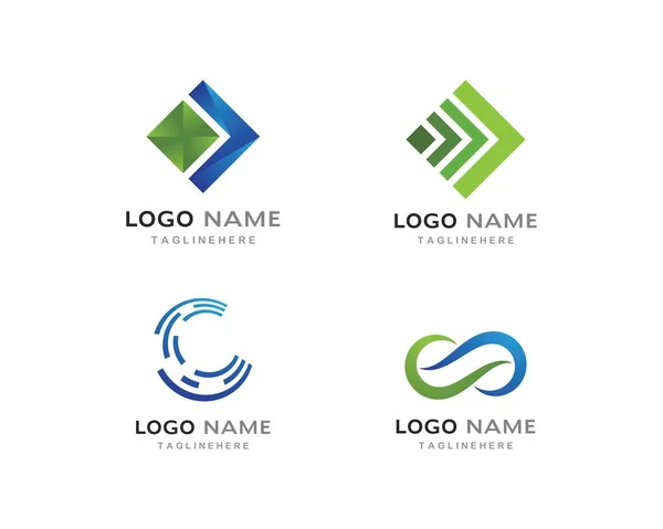 Modelo de logotipo profissional de finanças de negócios —  Vetores de Stock