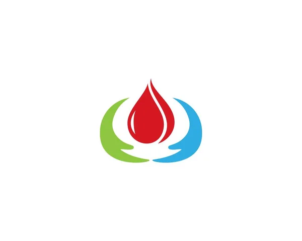Logotipo sanguíneo vector — Vetor de Stock