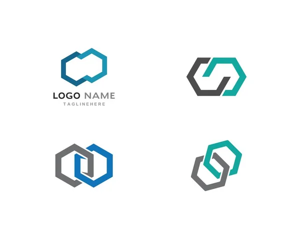 Business corporate abstracte eenheid vector logo ontwerp — Stockvector