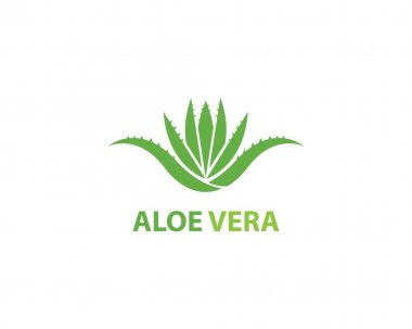 Aloe vera logo vektörü