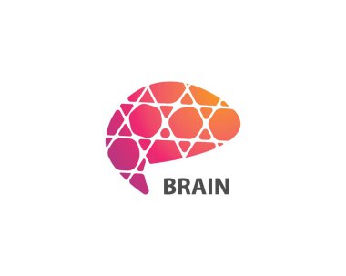 Beyin logosu vektör