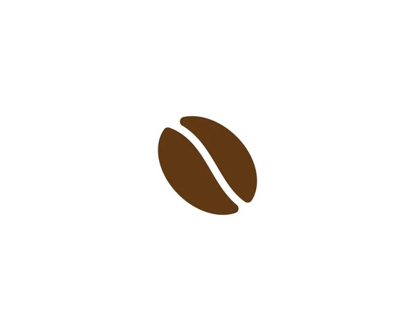 Modelo de logotipo de grãos de café — Vetor de Stock