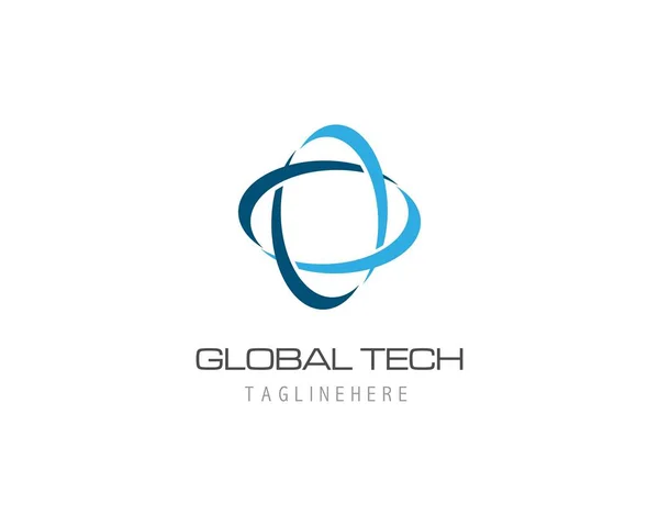 Business technologie logo sjabloon — Stockvector