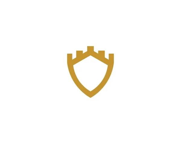 Château logo vecteur — Image vectorielle