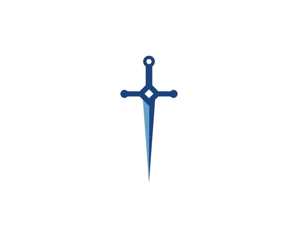Kılıç logosu — Stok Vektör