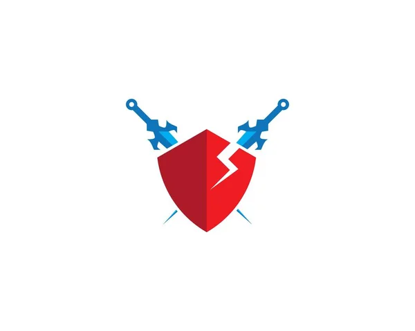 Logotipo da espada — Vetor de Stock