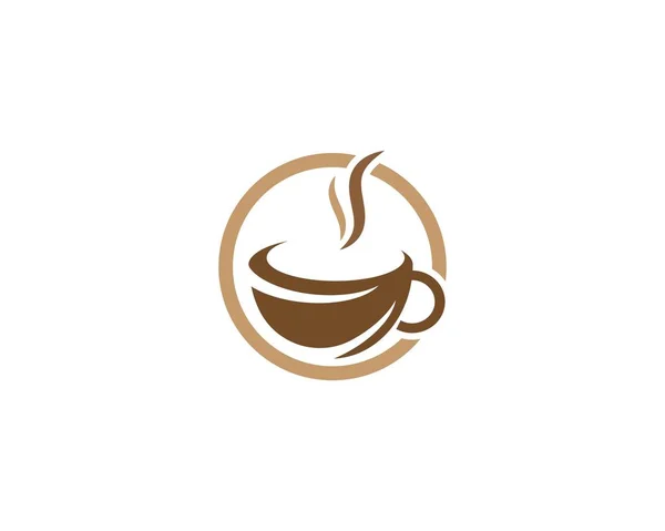 Kaffe logotyp mall — Stock vektor