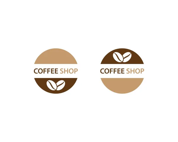 Kaffee-Logo-Vorlage — Stockvektor