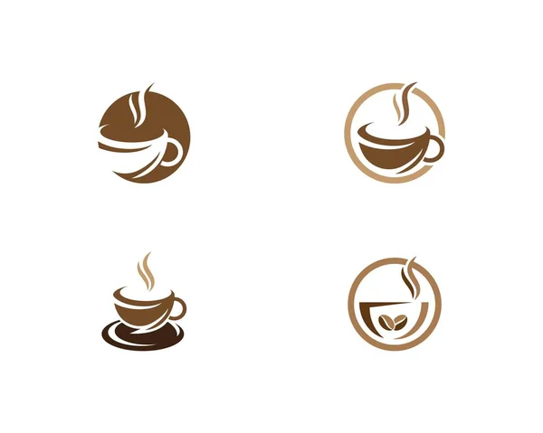 Kaffee-Logo-Vorlage — Stockvektor