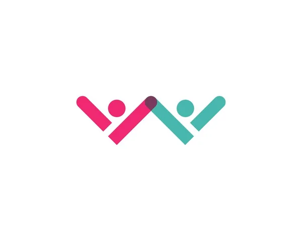 Cuidado comunitario Logo plantilla — Vector de stock