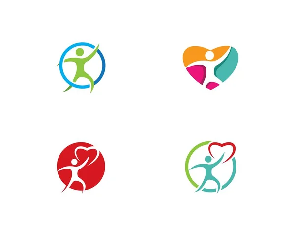 Logotipo de cuidados cardíacos — Vetor de Stock