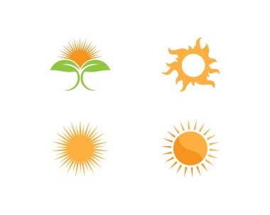 Güneş ılustration Logo vektör