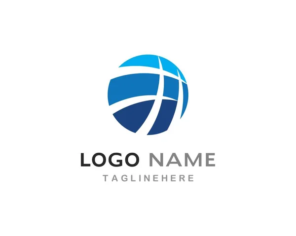 Globe technologie ilustration logo vecteur — Image vectorielle