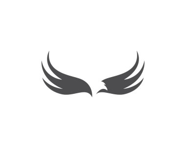 Şahin kartal logo şablonu 