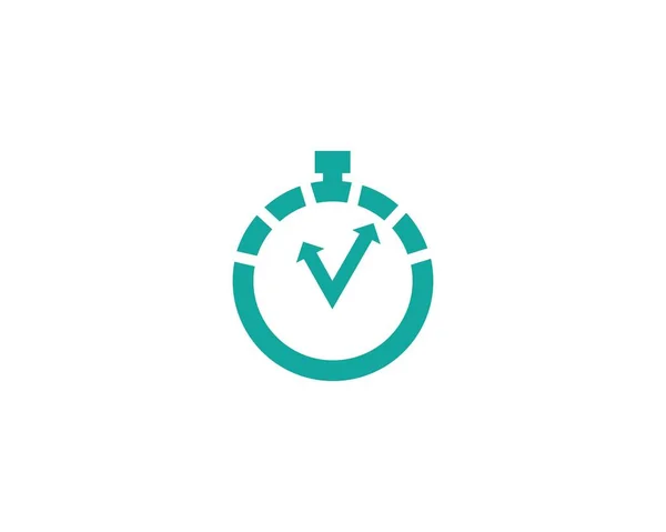 Timer Logo Vektor — Stockvektor