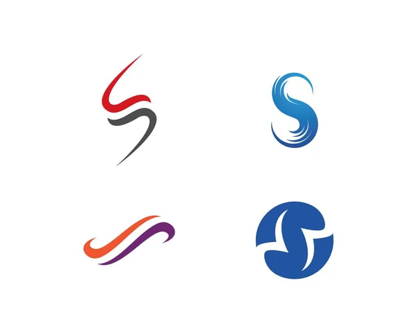 Empresa corporativa S letra logo — Archivo Imágenes Vectoriales