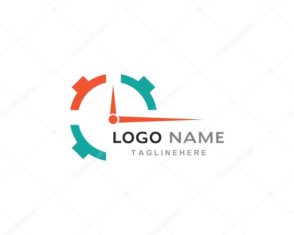 Timer logo vector template