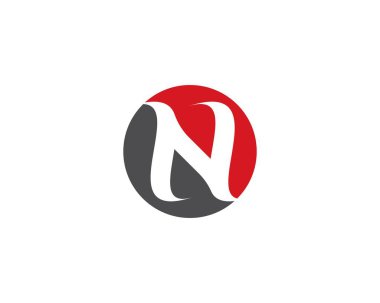 N Harfi Logo Şablonu