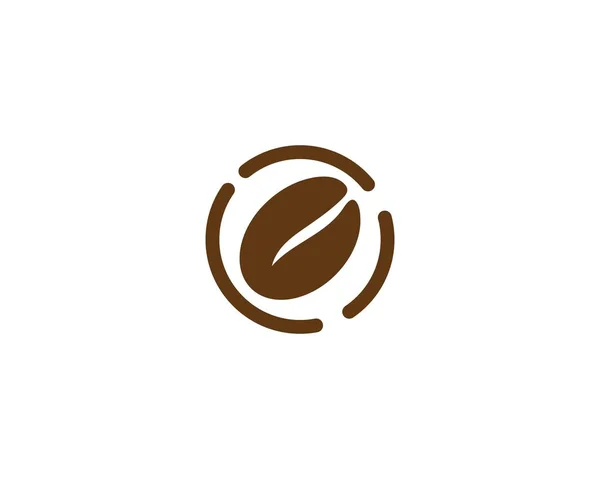 Plantilla de logotipo de granos de café — Archivo Imágenes Vectoriales