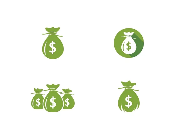 Icône sac d'argent — Image vectorielle