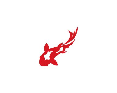 Koi Fish logo vektör 