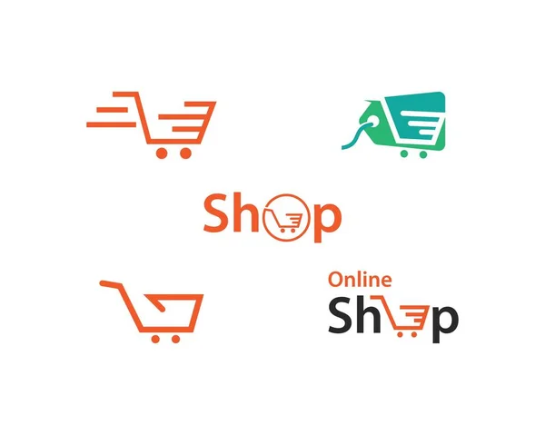 Logo de magasin chariot — Image vectorielle