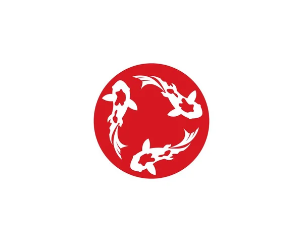 Koi Fish logo wektor — Wektor stockowy