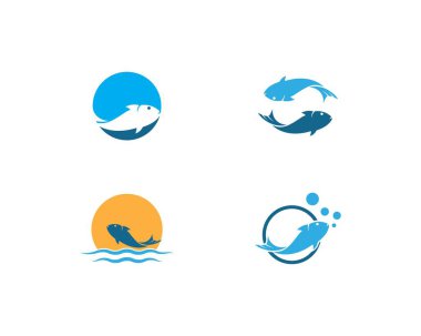 Balık logo vektör 