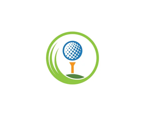 Modelo de logotipo de golfe —  Vetores de Stock