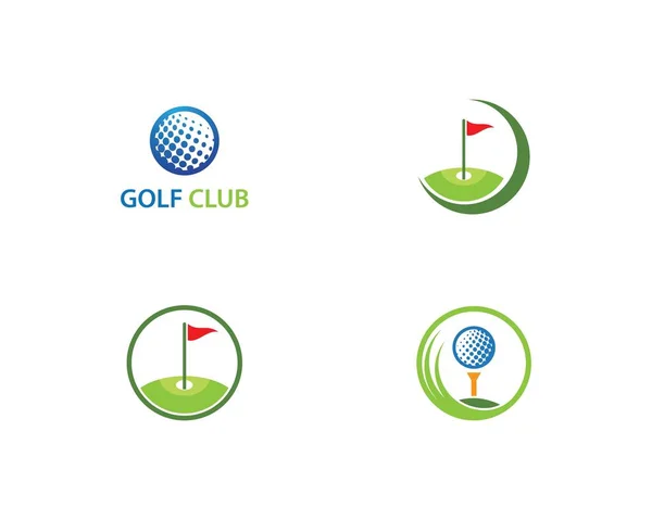 Golf logotyp mall — Stock vektor