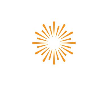 Güneş ılustration Logo vektör 
