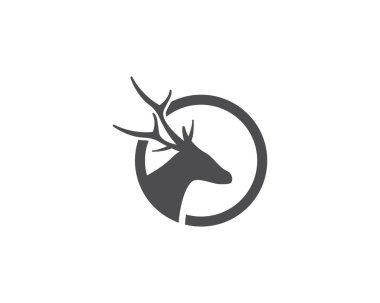 Deer ilustration logo vector clipart