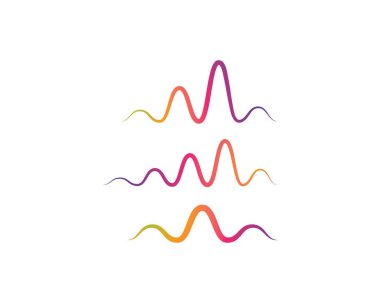 Ses dalga müzik Logo vektör