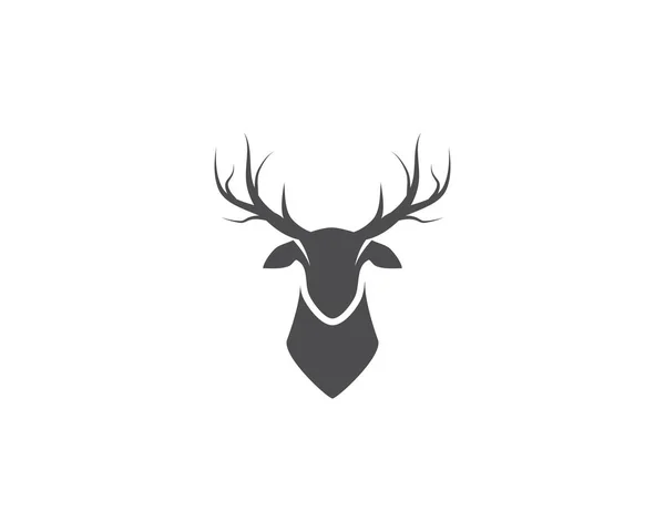 Deer ilustration logo vector — Stock Vector