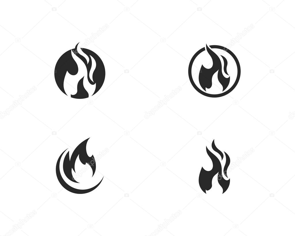 Fire flame Logo Template