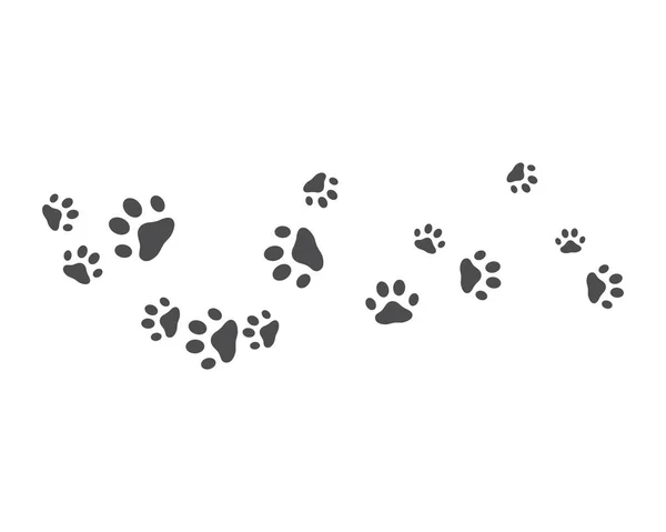 Paw background template — Stock Vector