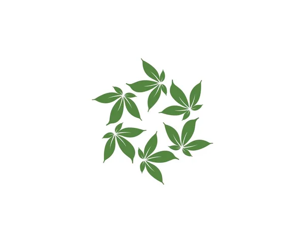 Zielony liść ekologia natura element — Wektor stockowy