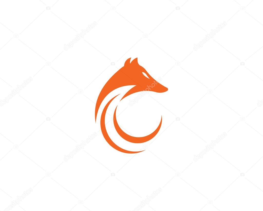 Fox logo vector template