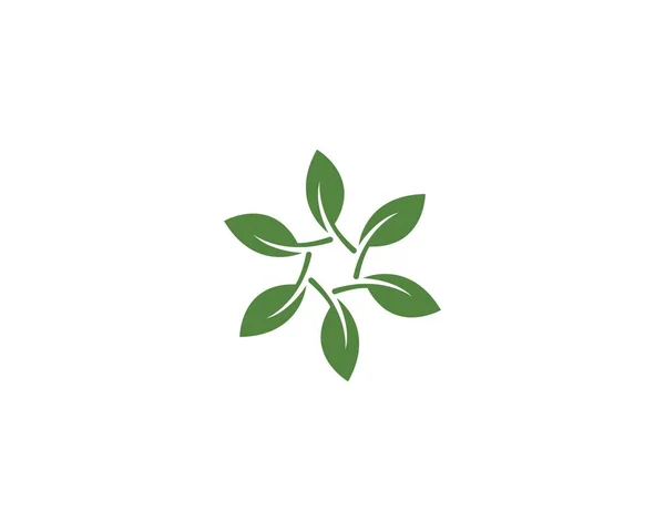 Grüne Blatt Logo Vektor — Stockvektor