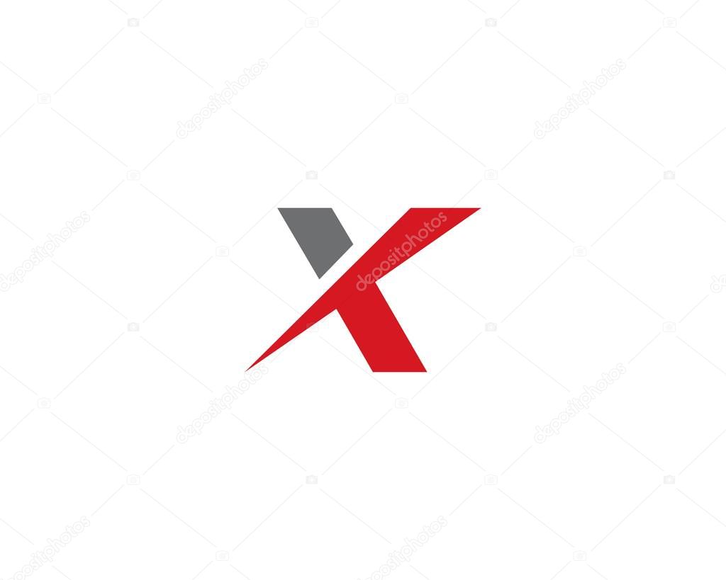 X Letter Logo Template vector