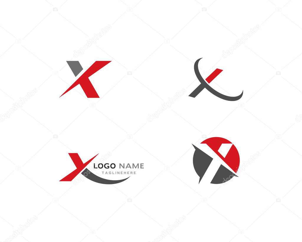 X Letter Logo Template