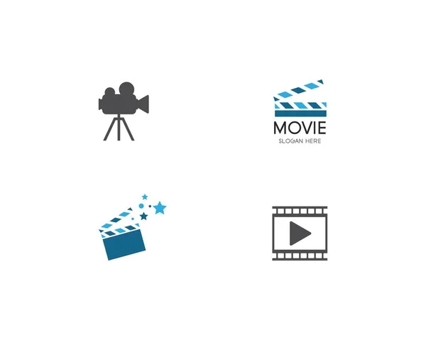 Modèle de logo de film — Image vectorielle