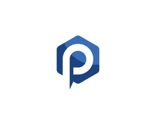 P brief logo vector — Stockvector