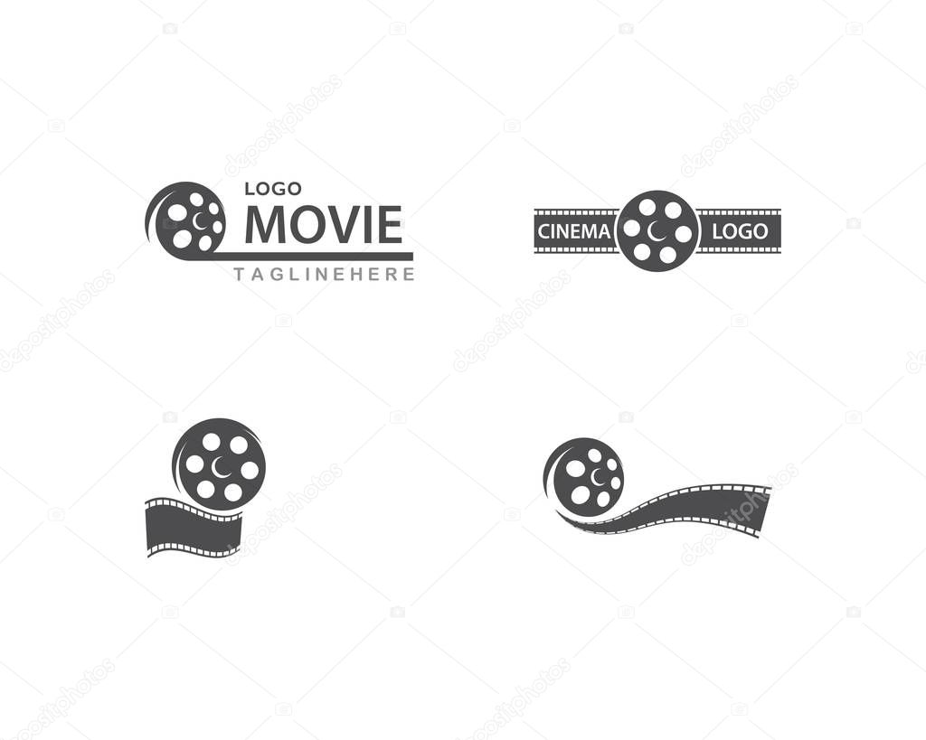 Movie logo vector template