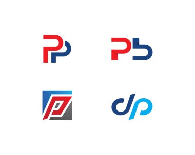 p harfi logo vektör 