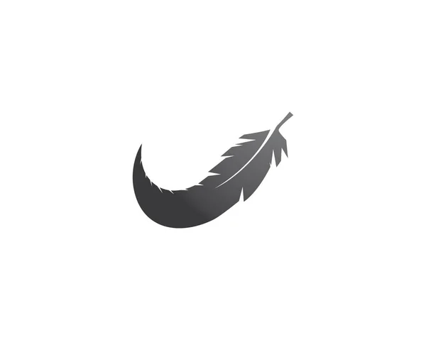 Vector de logotipo de pluma — Vector de stock